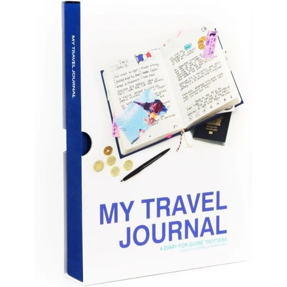 Suck UK My Travel Journal Hardcover Organizer Trip Memory Book Keepsake New